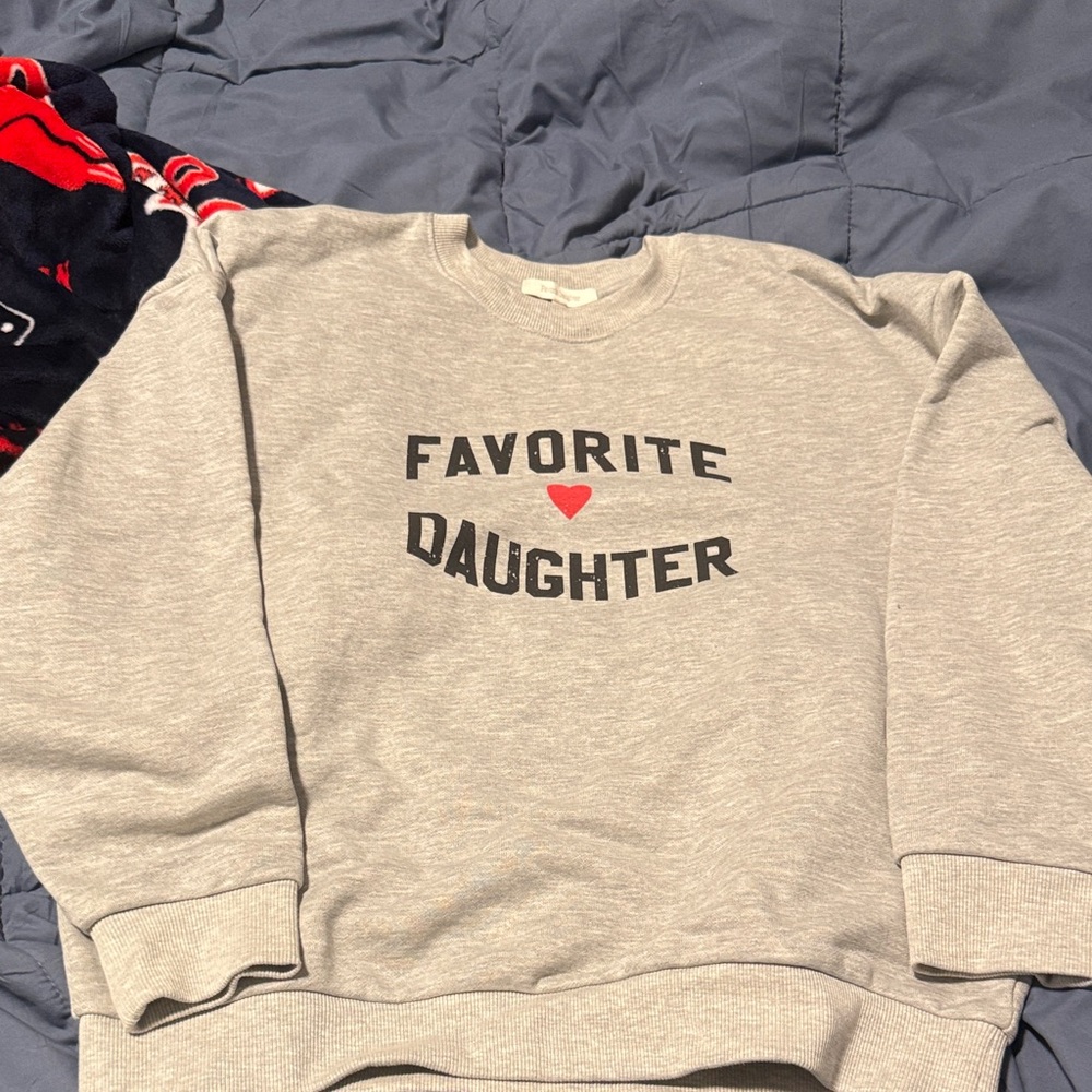 Favorite Daughter Light Gray Sweatshirt